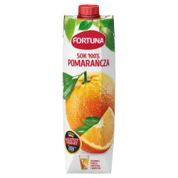 Sok FORTUNA 100% 1l. - pomarańczowy bez cukru op.6-681339