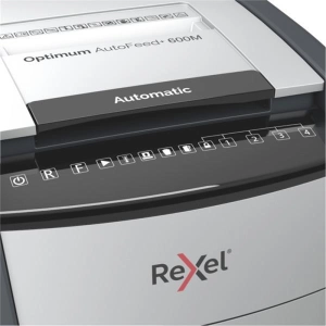Niszczarka REXEL OPTIMUM AUTOFEED+ 600M P-5 600 kart.110l czarna-681392