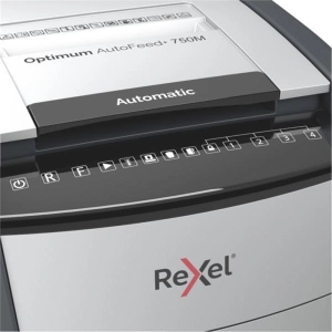 Niszczarka REXEL OPTIMUM AUTOFEED+ 750M P-5 750 kart.140l czarna-681398