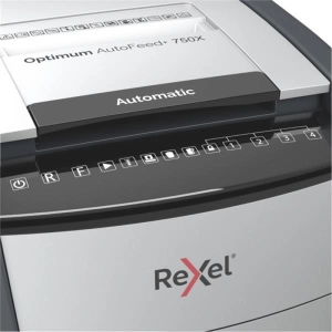 Niszczarka REXEL OPTIMUM AUTOFEED+ 750X P-4 750 kart.140l czarna-681403