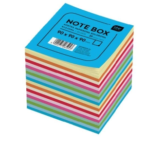 Karteczki INTERDRUK 9x9x9 - kolorowe paski-682080