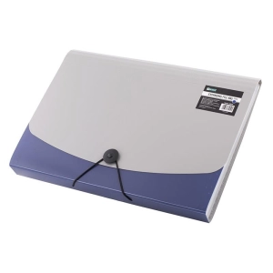 Teczka z przegródkami D.RECT 6 5566  - niebieska-687036