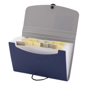 Teczka z przegródkami D.RECT A6 5888 - niebieska-687041