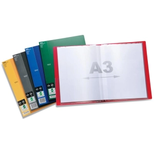 Teczka z koszulkami PENTEL A4/A3 DCF642 side - czerwony-687383