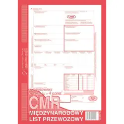 Druk MiP 800-2 CMR A4 80kartek 1+4 międzynarodowy list przewozowy-689768