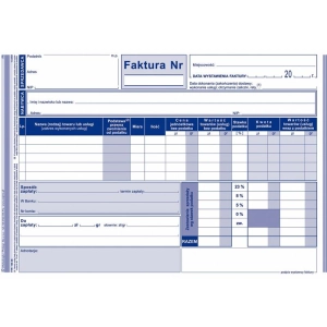 Druk MiP 100-3E Faktura VAT A5 wielokopia-689393