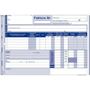 Druk MiP 103-3E Faktura VAT netto (pełna) A5 oryginał+kopia-689401