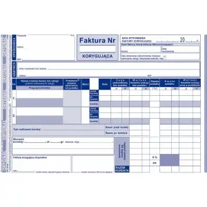Druk MiP 107-3E Faktura VAT korygująca A5 80 kartek-689409