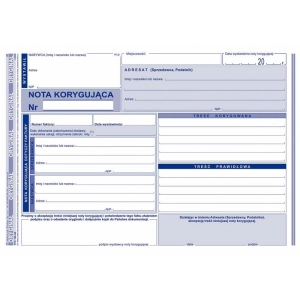 Druk MiP 108-3E NK Nota korygująca VAT-689411