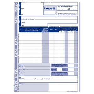 Druk MiP 130-3UE Faktura VAT A5 z jedn.st pod.(pion)-689431