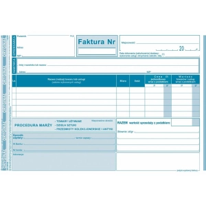 Druk MiP 195-3E Faktura procedura marży towary używane A5 (o+1k)-689465