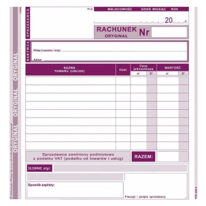 Druk MiP 230-4 Rachunek 23 A5 80 kartek-689485