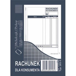 Druk MiP 263-5 Rachunek dla konsumenta A6 offset-689514