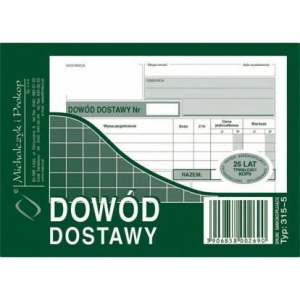Druk MiP 315-5 Dowód dostawy A6 wielokopia-689528