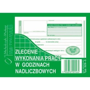 Druk MiP 529-5 Zlecenie wyk.prac w godz nadliczbow.-689716