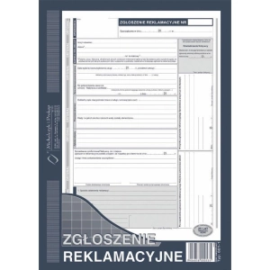 Druk MiP 601-1 Zgłoszenie reklamacji A4 40 kartek-689732