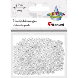 Perełki TITANUM 5mm białe (X107) 363616-690140