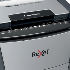 Niszczarka REXEL OPTIMUM AUTOFEED+ 300X P-4 300 kart.60l czarna-692666