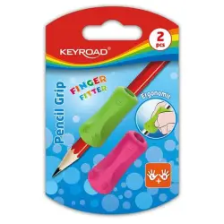 Uchwyt ergonomiczny KEYROAD Pencil Grip 2szt. blister mix kolorów