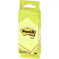 Karteczki POST-IT 6810 38x51mm 3x100 kart. żółte