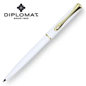 Ołówek auto. DIPLOMAT Traveller 0,5mm biały/złoty-693877