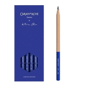 Zestaw ołówków grafitowych Caran d’Ache Klein Blue HB 4szt. ołówki niebieskie-693975