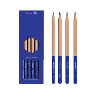 Zestaw ołówków grafitowych Caran d’Ache Klein Blue HB 4szt. ołówki niebieskie-693977