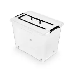 Pojemnik do przechowywania ORPLAST Simple  Box 80l z rączką transparentny-672275