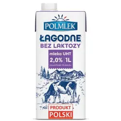Mleko POLMLEK Łagodne bez laktozy 1l. 2%-322037