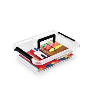 Pojemnik do przechowywania ORPLAST Simple box 8,5l z rączką transparentny-694496