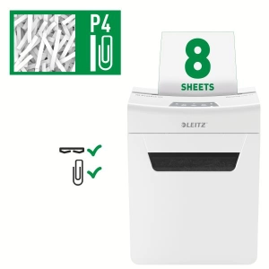 Niszczarka LEITZ IQ Protect 8 P4 8 kartek 14 l kosz 80910000-694840
