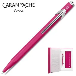 Zestaw upominkowy CARAN D'ACHE długopis 849 M + notes różowy-696070