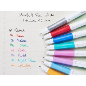 Długopis PILOT ACROBALL WHITE M - niebieski-696268