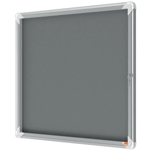 Gablota NOBO filcowa wewnętrzna Premium Plus 9xA4, szara 1915330