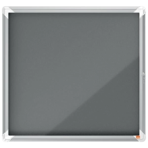 Gablota NOBO filcowa wewnętrzna Premium Plus 9xA4, szara 1915330-698443