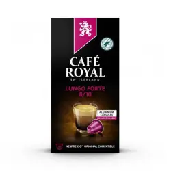 Kawa kapsułki CAFE ROYAL system Nespresso LUNGO FORTE 10 szt