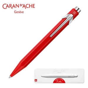 Długopis żelowy CARAN D'ACHE 849 w pudełku - czerwone
