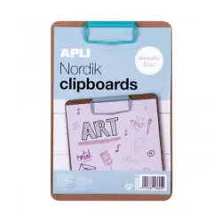 Clipboard APLI Nordik deska A5 drewniana - niebieski