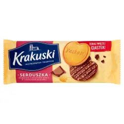 Ciastka KRAKUSKI Serduszka w czekoladzie-673162