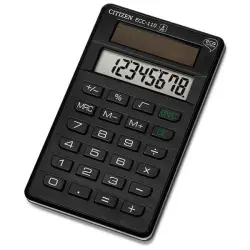 Kalkulator CITIZEN ECC-110 8-cyfrowy 118x70mm czarny-624393