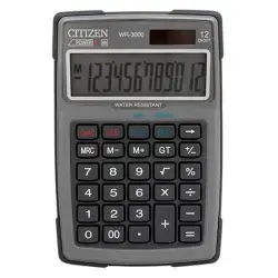 Kalkulator CITIZEN wodoodporny WR-3000 152x105mm szary-629185