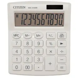 Kalkulator CITIZEN SDC-810NRWHE 10-cyfrowy 127x105mm biały-630090