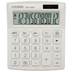 Kalkulator CITIZEN SDC-812NRWHE 12-cyfrowy 127x105mm biały-630130