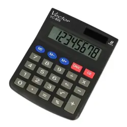 Kalkulator VECTOR KAV VC-805, 8-cyfrowy, 104x131mm, czarny-672192