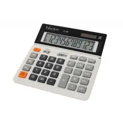 Kalkulator VECTOR KAV VC-368,12-cyfrowy 152x154mm, biały-672197