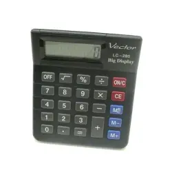 Kalkulator VECTOR KAV LC-280,8-cyfrowy, 103x121mm, czarny-672198