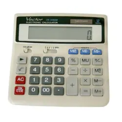 Kalkulator VECTOR KAV DK-209DM GRAY,12-cyfrowy 152x160mm, szary-672202