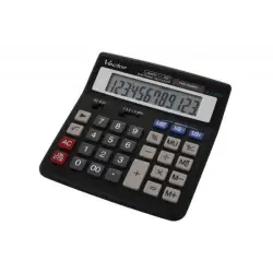 Kalkulator VECTOR KAV DK-209DM BLK,12-cyfrowy 152x160mm, czarny-672203