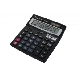 Kalkulator VECTOR KAV CD-2460,12-cyfrowy 138x150mm,czarny-672207