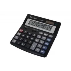 Kalkulator VECTOR KAV CD-2455 BLK,12-cyfrowy 160x155mm,czarny-672209